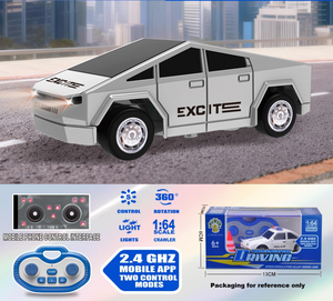 1:64 <b>Scale</b> 2026 New 2.4G <b>Mini</b> Remote Control Car LED Lights Remote Control And APP Control 3-Speed Switching One-Click Auto Demo - Product Image 3