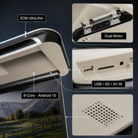 Moniteur pliable à fixer sur l'appuie-tête, ultra fin 3 cm, inclinable vers l'arrière, divertissement pour sièges arrière, IPS USB, gain de place