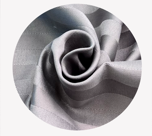 Vải sợi nhỏ polyester 100% dệt chéo, dập nổi sọc, màu trơn, mềm mại, có khả năng giữ nhiệt cho đồ trải giường - Product Image 2