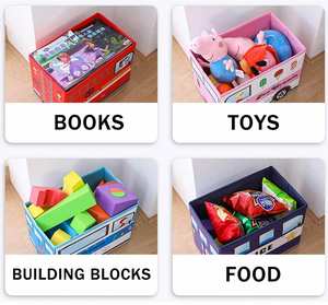 Caja de Juguetes Plegable de Tela No Tejida para Niños, Novedad 2022 - Product Image 3