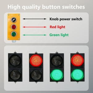Kit de feux de signalisation routière PC étanche IP65 200 mm (8 pouces) AC85-265V avec boutons multiples, certifié FCC, expédition directe depuis les États-Unis en 24h, prix usine Semaforo - Product Image 5