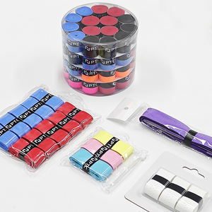 사용자 정의 로고 오버 그립 패들 30/60 롤 다른 색상 크기 피클볼 그립 미끄럼 방지 스티커 테니스 오버 그립 - Product Image 3