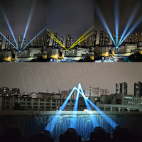 Nouvelle source laser 120W Sharpy Beam à double prisme, contrôle DMX, lumière mobile pour hôtel avec cercle RGB