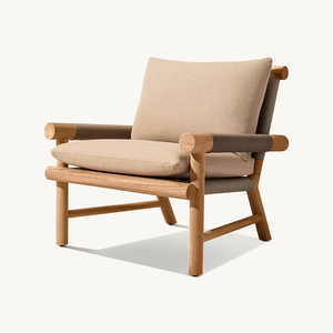 Meubles de patio en teck massif durables, design moderne, ensemble de salle à manger en bois pour hôtel ou entrepôt - Product Image 2
