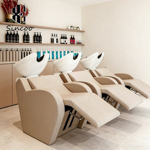 เก้าอี้สระผมแบบปรับแต่งได้ระดับไฮเอนด์ทันสมัยสำหรับร้านตัดผมและร้านเสริมสวย พร้อมอ่างเซรามิก - Product Image 3