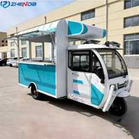 Tricycle alimentaire de haute qualité avec congélateur, chariot alimentaire électrique, chariots à café, remorque alimentaire pour crème glacée