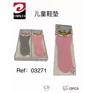 Mnj Kids Insoles Pink Checkered Pattern Size 24-26 12Pcs Pack - Product Image 3