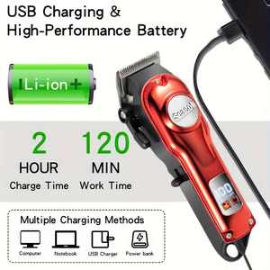 <strong>XY</strong>-8118B Mini Electric Hair <strong>Trimmer</strong> Cordless Universal Serial Bus Shaving <strong>Trimmer</strong> for Men's Professional Beard Beauty - Product Image 5