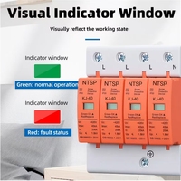 Rail SPD AC 20KA 40KA 60KA 2P 275V/385V maison parafoudre protecteur de protection contre les surtensions basse tension dispositif de protection