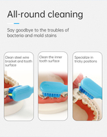 Brosse interdentaire orthodontique à touffe unique, brosse à dents à touffe terminale, poils durables pour appareils dentaires et implants, durée de vie de 1 à 3 mois