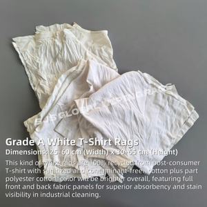 Trapos de Algodón Industriales Blancos Japoneses para Limpieza de Pintura, Trapos Blancos Reciclados Industriales - Product Image 2