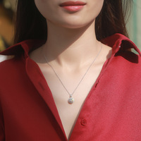 Collier pendentif en moissanite en forme de clé, pendentif goutte d'eau, chaîne avec diamant moissanite couleur D, colliers pendentifs en forme de cercle