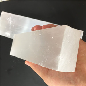 Vendita calda ibg size bianco naturale <span class=keywords><strong>fette</strong></span> di selenite gesso per la decorazione domestica - Product Image 4