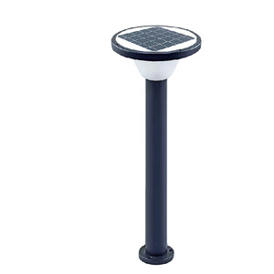 Solar Lawn <b>Light</b> Aluminum Body IP65 Waterproof Outdoor Garden <b>LED</b> Lighting Fixture Semi Flush Mount - Product Image 1