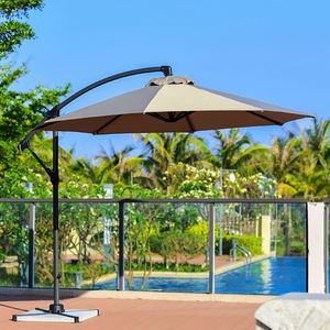 Sombrilla de Jardín Tipo Banana, <span class=keywords><strong>Impermeable</strong></span>, Colgante, de <span class=keywords><strong>Lona</strong></span>, para Playa, Patio, Restaurante, con Estructura de Hierro - Product Image 1
