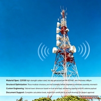 Tour de télécommunication mobile 5G ZHAOCHENG 30M à 3 poteaux en acier galvanisé, supportée par l'OEM, accessoire pour antenne de tour de télécommunication