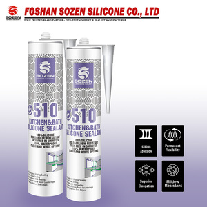 Sellador transparente de azulejo <span class=keywords><strong>Bos</strong></span> Tik impermeable de secado rápido neutro sin aceite GuleOne componente adhesivo sellador de silicona transparente - Product Image 5
