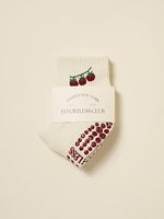Chaussettes de yoga, pilates et fitness pour femmes, antidérapantes, respirantes, en tricot, avec logo personnalisé POPSOX Fruits, haute qualité.