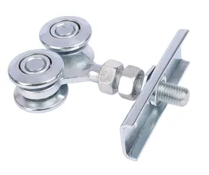 zinc plated white top guide steel roller wheel