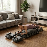 Planche de Pilates pliable et réglable en bois de chêne - Machine d'exercice pour studio de Pilates et yoga à domicile avec un design durable et écologique