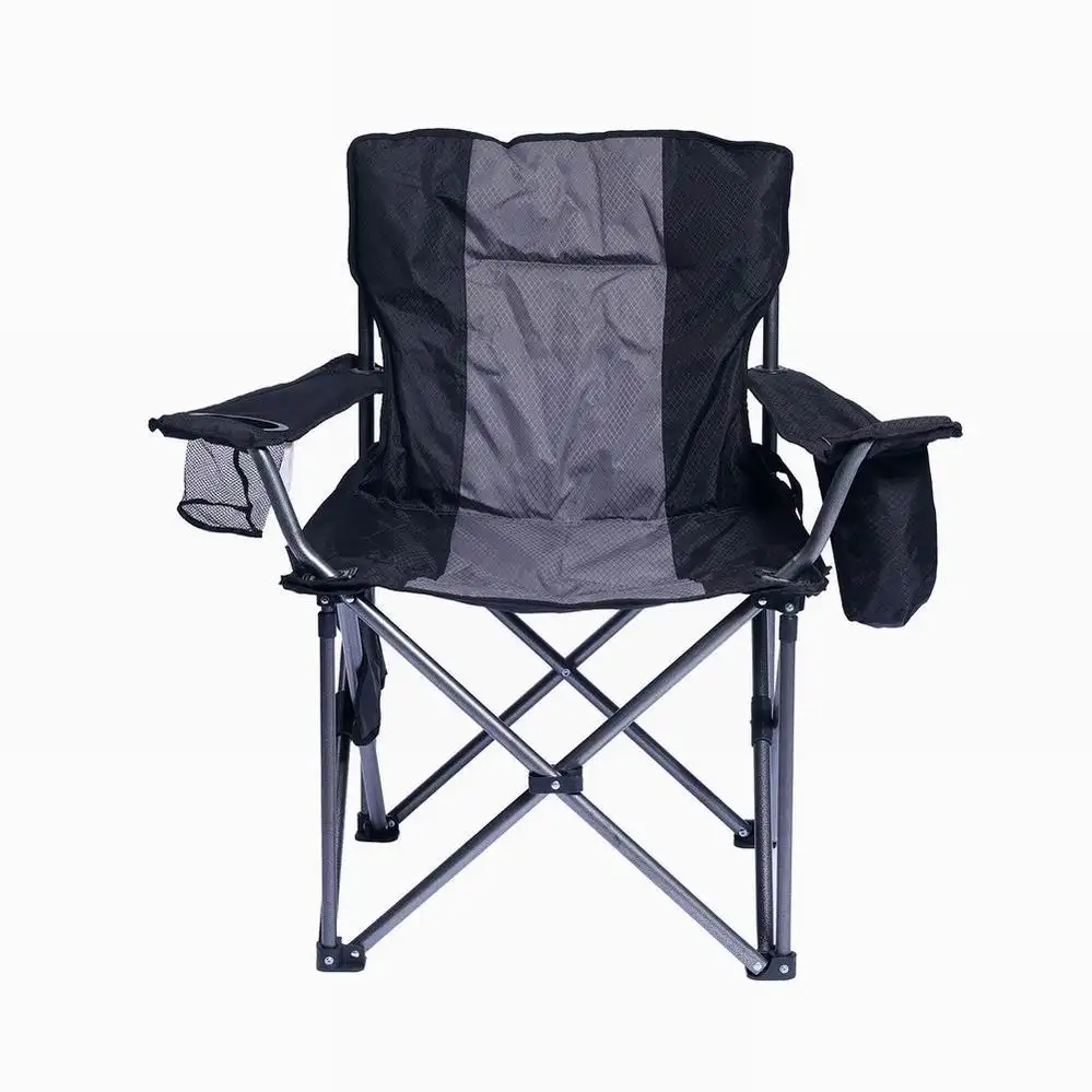 Vente en gros Oem Chaise de camping de réalisateur pliable et légère en aluminium Chaise de camping de luxe réglable avec glacière