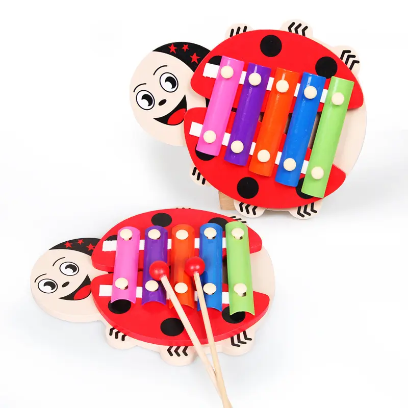 Musical Toys Kids Musical Instruments Toys Colorful Ladybird Baby Kid Wisdom Development Kids Gifts Montessori Educational Toys