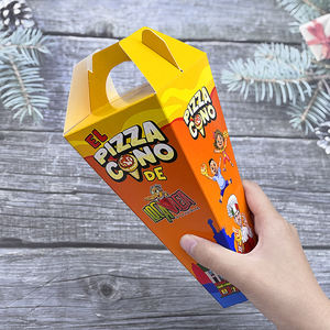 Caja de <span class=keywords><strong>Comida</strong></span> <span class=keywords><strong>para</strong></span> Llevar de Cono de Pizza Personalizada con Diseño de Inserto, Caja de Papel Portátil con Logotipo Impreso, Caja de Embalaje <span class=keywords><strong>para</strong></span> Palomitas y Papas Fritas - Product Image 4