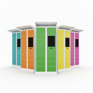 Casier à colis intelligent en libre-service pour campus, assemblé électroniquement, interface multilingue, système de gestion à distance, durable, antirouille - Product Image 4