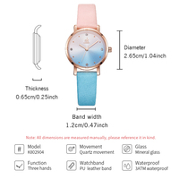 Shengke-Montre-bracelet pour femmes, accessoire de luxe, en cuir coloré, créatif, imperméable, à Quartz SK, nouvelle collection