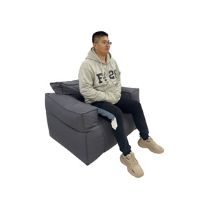 Canapé pouf moyen avec remplisseur d'éponge Sac <span class=keywords><strong>de</strong></span> meubles Canapé paresseux Fauteuil <span class=keywords><strong>de</strong></span> canapé bouffant Fauteuil - Product Image 5