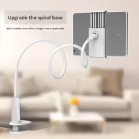 Support de téléphone portable et tablette pliable à base spirale 70CM Noir pour chevet, bureau et streaming en direct – Gadget d'usine