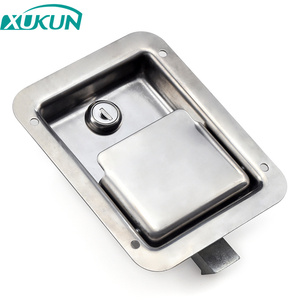 XK103-3S Serratura a Maniglia per Cassetta degli Attrezzi RV in Acciaio Inox, Senza Chiave, Finitura a Specchio, Uso Confortevole, per Porte di Rimorchi e Camion - Product Image 4