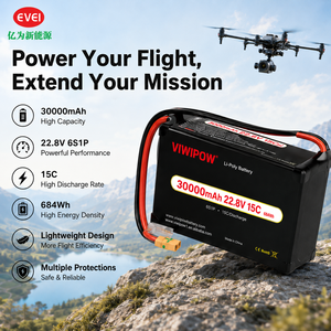 Batterie UAV 30000mAh 22.8V 15C 6S Haute Densité Énergétique pour Drone de Livraison Logistique OEM - Product Image 2