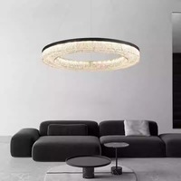Lámpara de Techo Moderna de Lujo con Resina Epoxi, Tamaño Mediano, para Sala de Estar, Dormitorio, Comedor, Villa, Vestíbulo