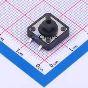 TS-1094TS-B3D2 Tactile Switch SMD-4P,12x12mm Switch Single Pole Single Throw Rectangle Button 2.5N Vertical Mount - Product Image 1