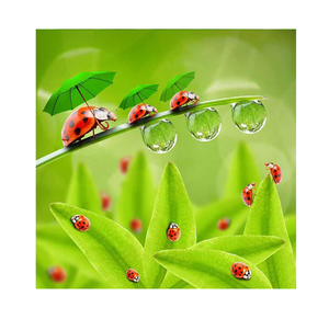 Pintura de Diamantes 5D Impresa, Diseño de Escarabajo y Hierba, Estilo ROMANO, Forma Flotante, Lienzo <span class=keywords><strong>con</strong></span> Diamantes Acrílicos, Pinturas de Lienzo Personalizadas DIY - Product Image 1