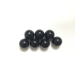 Bolas de mármore de vidro, esfera de vidro redonda sólida preta personalizada