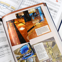 Impression de catalogue de magazine personnalisé A4 avec couverture souple, reliure parfaite et finition brillante
