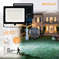 Projecteur LED haute puissance OUTLUX IP65, léger, large faisceau, éclairage de jardin, de villa et de pelouse, boîtier en aluminium moulé sous pression, extérieur