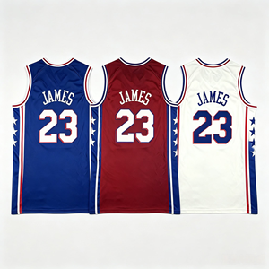 23 #   <span class=keywords><strong>Maillot</strong></span> de basket-ball cousu <span class=keywords><strong>LeBron</strong></span> James Philadelphie, tailles S-XXL, plusieurs tailles disponibles, <span class=keywords><strong>maillot</strong></span> cousu de haute qualité pour domicile et extérieur - Product Image 1