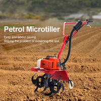 Motoculteur à essence manuel 63cc pour ferme, verger et jardin, mini-motoculteur, petit équipement agricole