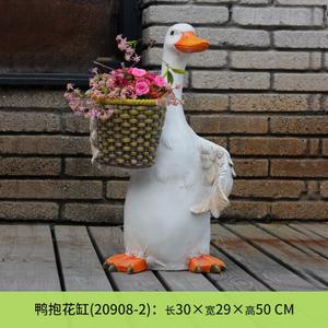 Sculpture de canard en résine <span class=keywords><strong>SMC</strong></span> réaliste et résistante aux intempéries, figurines de dessin animé pour exposition extérieure, jardin, cour, paysage, pelouse, terrasse - Product Image 3