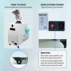 KNOKOO 2025 último purificador de humo láser móvil personalizable FES200L puerto de escape en forma de L potente nuevo equipo de limpieza de aire - Product Image 4