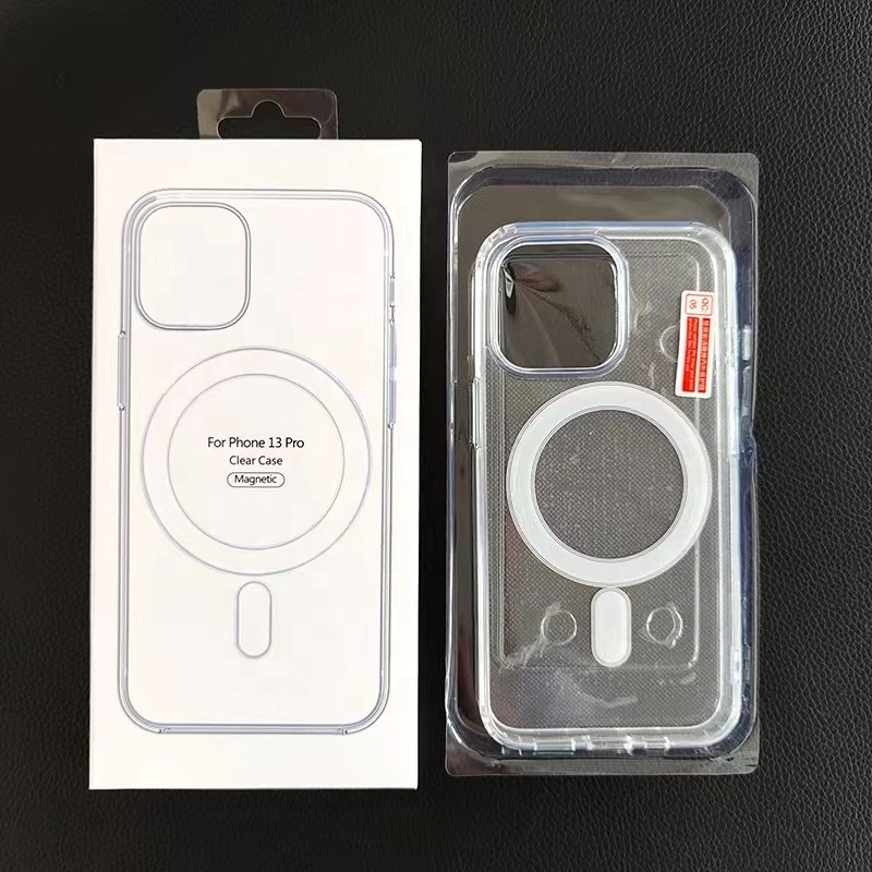 Оригинальный прозрачный Магнитный чехол для телефона Mag safe, Apple iPhone 14, 13, 12, 11 Pro Max, противоударный чехол, аксессуары для беспроводной зарядки