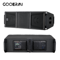Altavoz de Línea Activa de Alta Potencia BM212-A con Doble Woofer de Neodimio de 12 Pulgadas, Sistema de Audio Profesional de 1800W para Eventos al Aire Libre