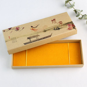 Wooden Comb Gift <b>Box</b> Rectangle Paper <b>Material</b> For Gift Craft Jewelry <b>Storage</b> - Product Image 1