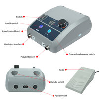 50% RABATT 200W Mikromotor 10N.CM Bürstenlos 50000U/min Dentallabor Zahnpolierer Zahnprothesen-Herstellung Dentalwachs-Schnitzmaschine
