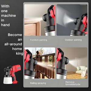 110V Electric Rechargeable Household <b>Spray</b> Paint <b>Gun</b> Brushless Motor Stainless Steel 110V Lithium <b>Battery</b> for Artifacts Latex - Product Image 5