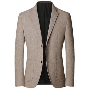 <span class=keywords><strong>Blazer</strong></span> da <span class=keywords><strong>Uomo</strong></span> per Completo Business, <span class=keywords><strong>Giacca</strong></span> Casual Primaverile e Autunnale a Due Bottoni, Vendita all'Ingrosso - Product Image 1