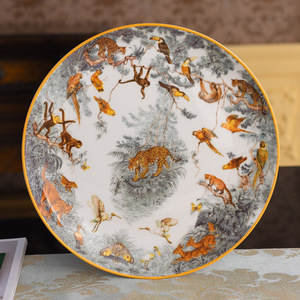 ชุดอาหารค่ำจานกระเบื้องเคลือบทองคุณภาพสูง ดีไซน์สวยงาม เป็นมิตรกับสิ่งแวดล้อม เหมาะสำหรับตกแต่งบ้านและห้องครัว - Product Image 5